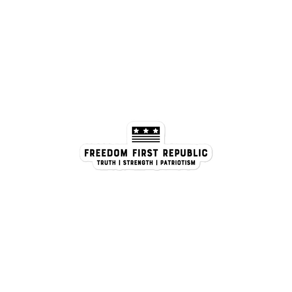 Freedom First Republic Sticker