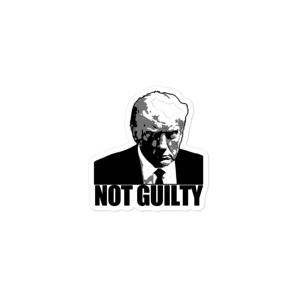 Donald Trump Not Guilty Sticker