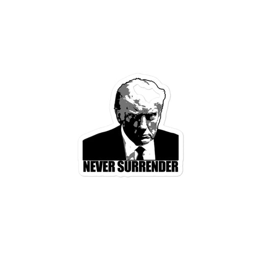 Donald Trump Never Surrender Sticker