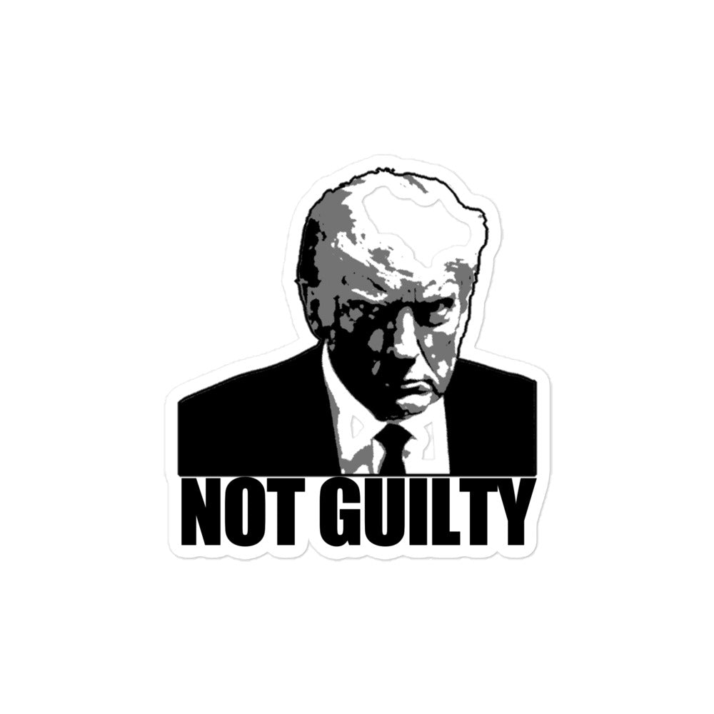 Donald Trump Not Guilty Sticker