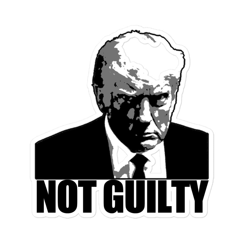 Donald Trump Not Guilty Sticker